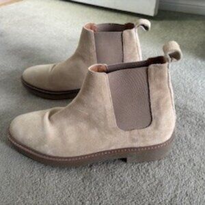 H&M Beige Suede Chelsea Ankle Boot